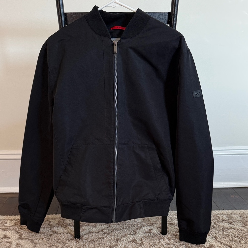 Michael Kors Classic Black Bomber Jacket